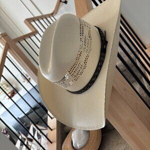 MEN'S WESTERN COWBOY RODEO HAT. RANCH STYLE COWBOY RIDING HAT. SOMBRERO VAQUERO